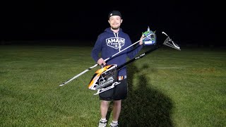 Devin McClellan flying his NiTron Ocean County Modelers 2024 helifest under the lights [upl. by Aehtela]