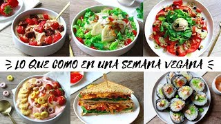 LO QUE COMO EN UNA SEMANA  Vegano amp Saludable [upl. by Emmuela]