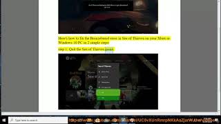 Fix Bronzebeard error in Sea of Thieves on Xbox or Windows 10 2024 updated [upl. by Nnylyar]