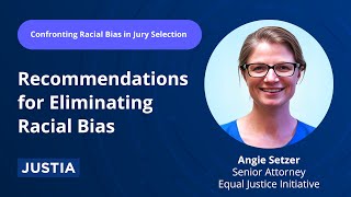 Recommendations for Eliminating Racial Bias  Confronting Racial Bias in Jury Selection 56 [upl. by Coriss182]