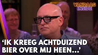 René vertelt anekdote ‘Ik kreeg achtduizend glazen bier over mij heen…’  VANDAAG INSIDE [upl. by Nolan327]