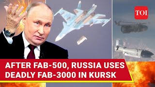 Russia Rains 3000 KG Bombs In Kursk Using Su34 Entire Ukrainian Battalion Wiped Out [upl. by Shifra794]