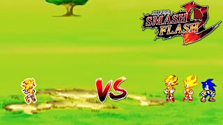 SSF2 Mods OP Super Sonic vs OP Super Revamp Archie Super Sonic and Serious Sonic [upl. by Linkoski]