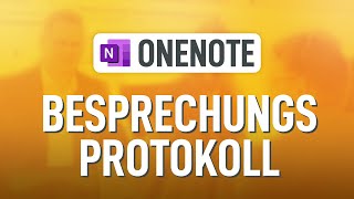 📝 Besprechungsprotokoll in OneNote So beeindruckst Du Deine Kollegen [upl. by Grefe884]