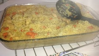 Riz au four facile rapide rice in oven الروز بالفران اسهل منه مكاينشسهل وسريع وناجح [upl. by Patrizia419]