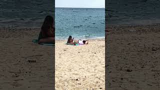 Badalona Beach 🏖️ badalona beach españa ytshorts [upl. by Jahdal]