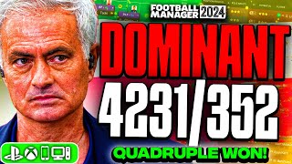 Mourinhos DOMINANT FM24 Tactics 93 Win Rate  Best FM24 Tactics [upl. by Lundt501]