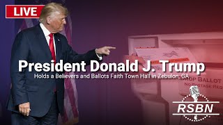 LIVE REPLAY Trump Holds a Believers and Ballots Faith Town Hall in Zebulon GA  102324 [upl. by Githens]