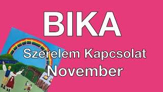 ♉️Bika November Szerelem❤️ Kapcsolat Tarot Jóslás Igent fogsz mondani [upl. by Hsivat]