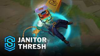 Janitor Thresh Skin Spotlight  PreRelease  PBE Preview  League of Legends [upl. by Onahpets]