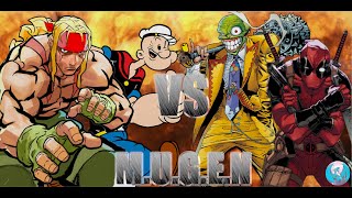 MUGEN  Request by Matt24  Alex amp Popeye X VS Deadpool amp The Mask [upl. by Naharba880]