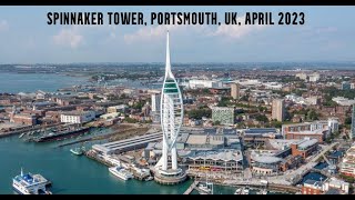 Spinnaker Tower Portsmouth UK April 2023 [upl. by Eimrots941]