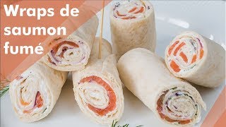 RECETTE  Wraps de saumon fumé tuto pliage [upl. by Ahsilem905]