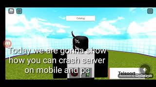 How to crash server Catalog Heaven Mobile and PC [upl. by Ollehcram567]