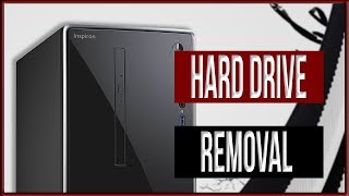 How to remove the Hard Drive from the Dell i3668 [upl. by Malvina350]