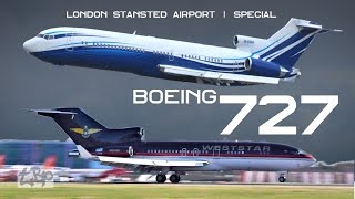 BOEING 727 Rare B727 at London Stansted Airport Weststar 72723 Starling Aviation 727200 [upl. by Janos745]