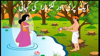 The honest woodcutter story in urdu kids story in urduwoodcutter story [upl. by Ahsocin]