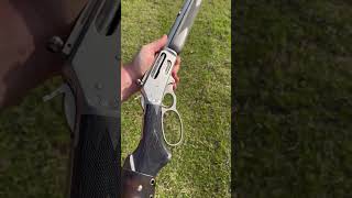 Marlin 1895 Trapper Lever Action 4570 Shooting Steel [upl. by Wane]