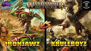 ⭐️INFORME AOS⭐️ IRONJAWZ VS KRULEBOYZ  2000pts [upl. by Leshia]