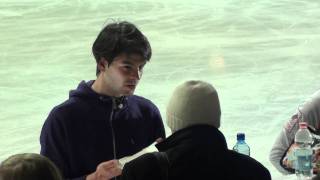 Stephane Lambiel  EC 2011  practice EX  part1 [upl. by Ecitnerp891]