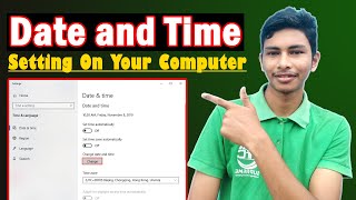Computer date and time setting  Date and Time Change Automatically Windows 10  Date and Time [upl. by Peednas]