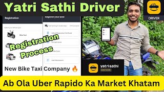 Yatri Sathi Driver Registration Process  New Bike Taxi Company Launched In Kolkata [upl. by Delanos]