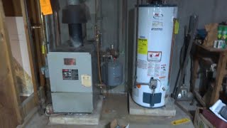 OLD GAS BOILER NOT HEATING HOME SERVICE CALL [upl. by Kayle]