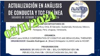 Actualización En Análisis de Conducta y TCC  Noviembre 02112024 [upl. by Anneirda506]