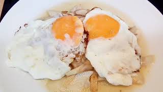 Receta BOLETUS edulis AL AJILLO con huevos fritos boletus [upl. by Donahue]