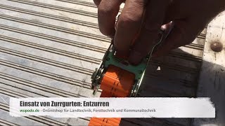 Zurrgurt Ratsche lösen ✅ Spanngurt lösen ✅ Zurrgurt lösen ➤ Anleitung 👨‍🔧👩‍🔧 How to 💪 [upl. by Ahseinek]