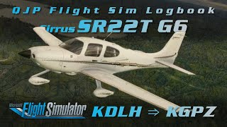 MSFS 2020  Cirrus SR22T G6  Duluth to Grand Rapids Log 069 [upl. by Onitnerolf62]