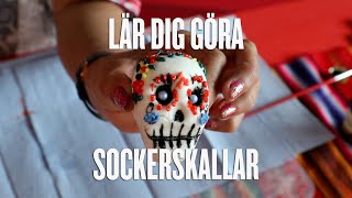 Så gör du sockerskallar  How to Make Sugar Skulls Calavera de Azúcar 💀 [upl. by Adi]