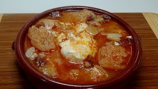 SOPA DE AJO  SOPA CASTELLANA [upl. by Nylear]