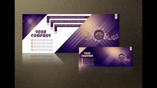 Luxury Banner Design in CorelDraw x7 Tutorial  9 with AS GRAPHICS [upl. by Hemphill]