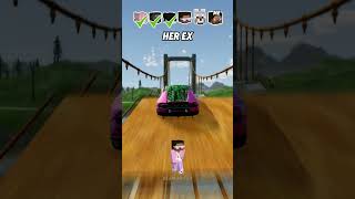 Help Herobrine Get Crush Attention In A Car Jump Challenge 😥 shorts beamngdrive [upl. by Lindsey89]