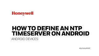 How to define an NTP timeserver on an Android device [upl. by Lawan420]