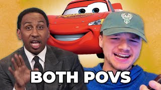 Both POVs of Stephen A Cars Debate with Caller [upl. by Colbye94]