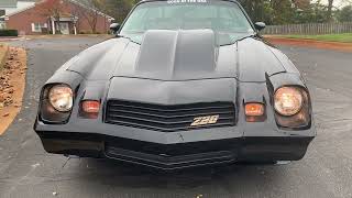 1981 Camaro Z28 for sale Merlin 496 ci built BAT Auction Dec 2023 [upl. by Rochus]