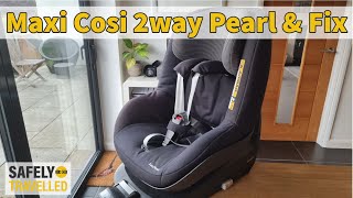 Maxi Cosi 2way Pearl amp Fix  Installation in a Mercedes CClass W204 with ISOFIX [upl. by Monjo]