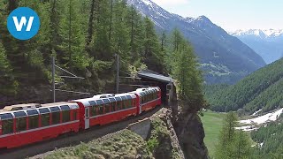 Worlds Most Beautiful Railway  The Bernina Express [upl. by Hsihsa606]