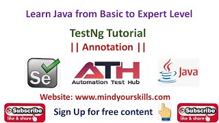 TestNg Tutorial  Annotation  Part 1 In Hindi [upl. by Yelak]