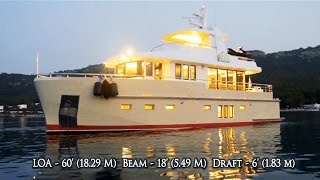 BERING 60 DZAM ON SALE Steel Luxury Explorer Trawler Yacht [upl. by Derreg]