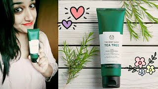 The Body Shop Tea Tree 3 in 1 Wash Scrub Mask Review  Tea Tree 3 in 1  FoodyMomm [upl. by Nerrad]