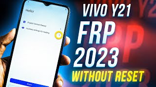 2023 UPDATE  Vivo Y21 FRP Bypass Android 1213  Reset Not Working [upl. by Sibyls]