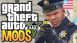 GTA 5  Franklin Joins the Police Force  GTA 5 Police Mod GTA 5 Funny Moments w Mods [upl. by Oneil252]