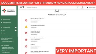 MUST WATCH Documents Required For Stipendium Hungaricum Scholarship  HOW TO APPLY [upl. by Abram380]