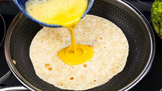 Pour Eggs on the Tortilla and Youll be Amazed at the Results Simple and Delicious 🔝 14 recipes [upl. by Eceinert]