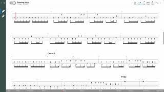 Hoobastank  Running Away BASS TAB PLAY ALONG [upl. by Crutcher]