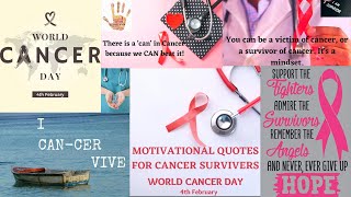 Motivational Quotes for Cancer Patients  Inspiring Quotes for Cancer Patients  World Cancer Day [upl. by Dibri]