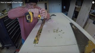 How to Install a Piano Hinge [upl. by Britton]